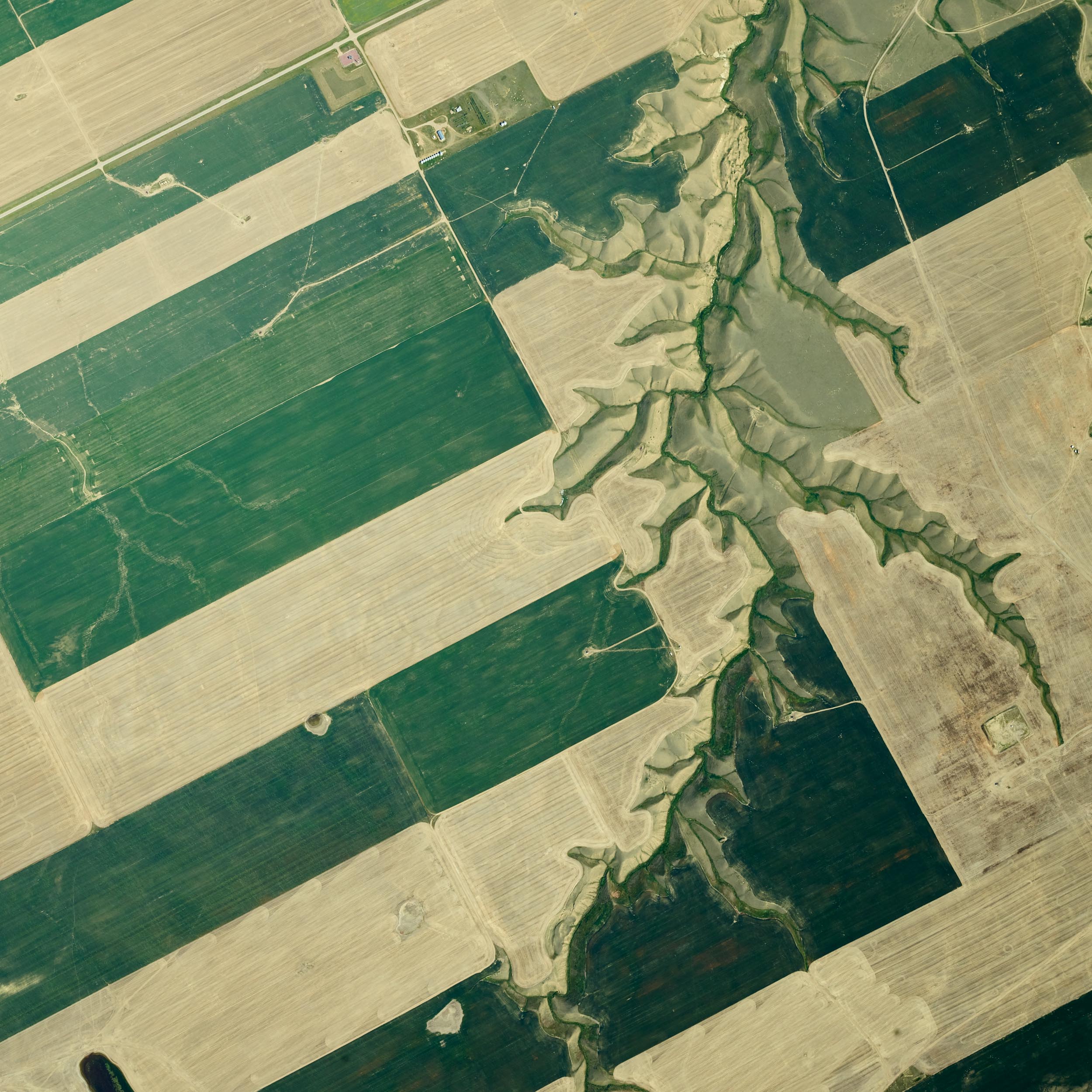 farm and natural canyon 